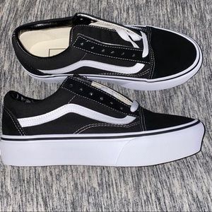 Vans old sloop platform shoes